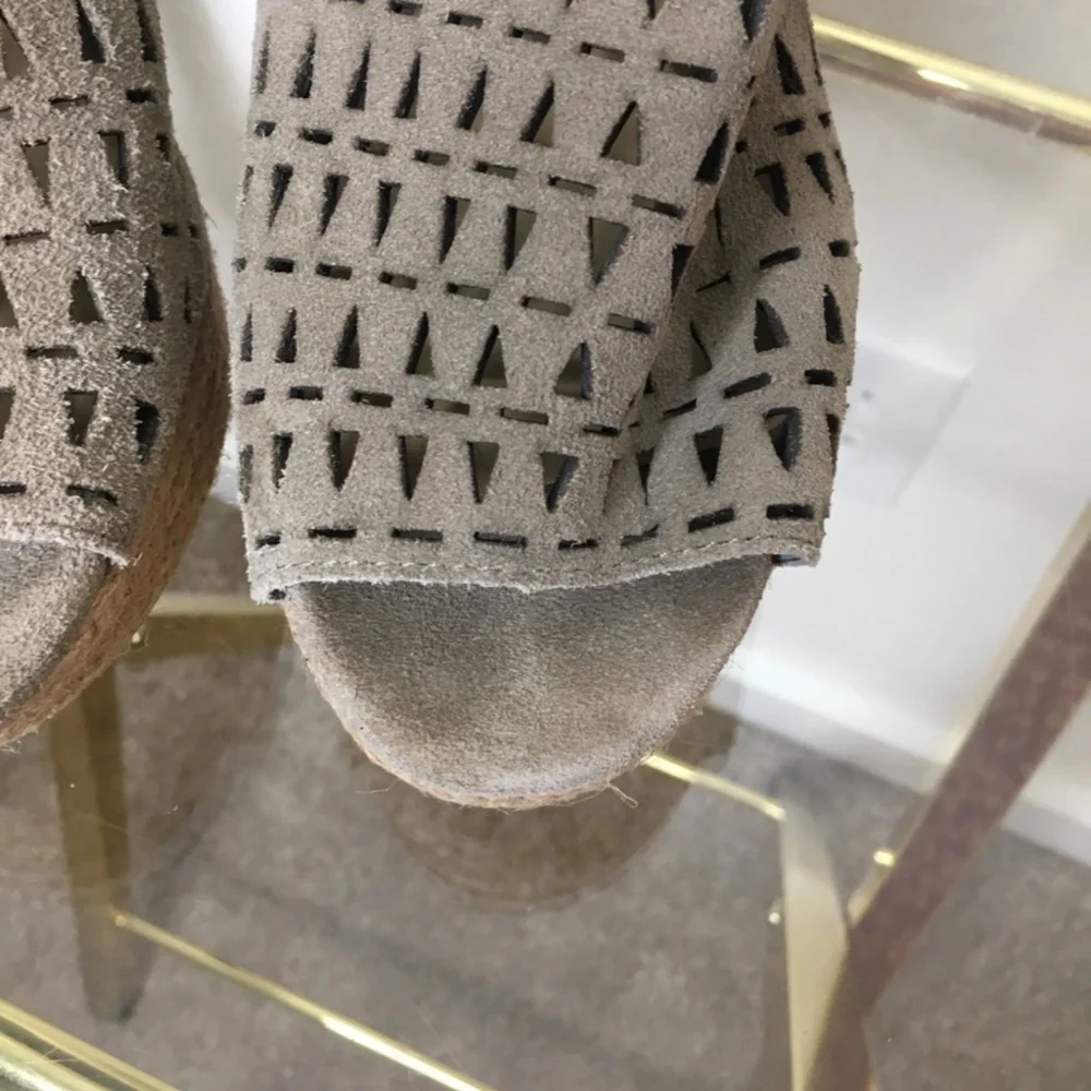 Marc Fisher Helina Platform Espadrille Wedge Sandals 8